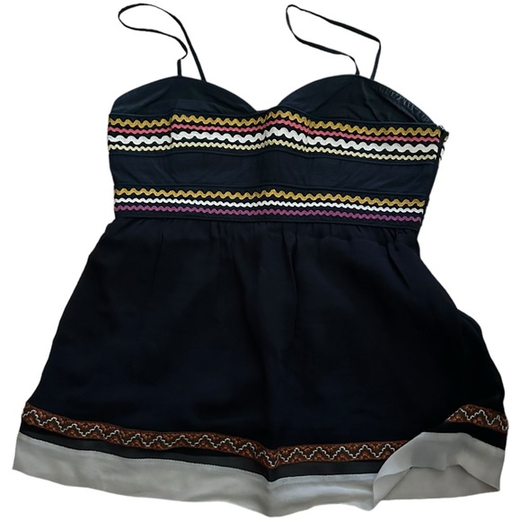 French Connection - Cotton/Silk Corset Bodice Top - Picture 2 of 6